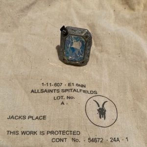 All saints beautiful blue crystal ring 💍!